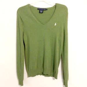 {Ralph Lauren Sport} Long Sleeve Green Sweater